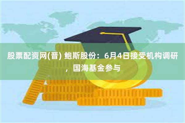 股票配资网(晋) 鲍斯股份：6月4日接受机构调研，国海基金参与