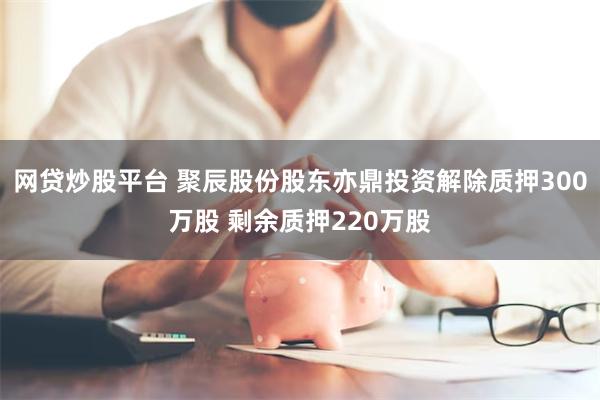 网贷炒股平台 聚辰股份股东亦鼎投资解除质押300万股 剩余质押220万股