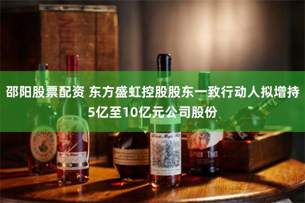 邵阳股票配资 东方盛虹控股股东一致行动人拟增持5亿至10亿元公司股份