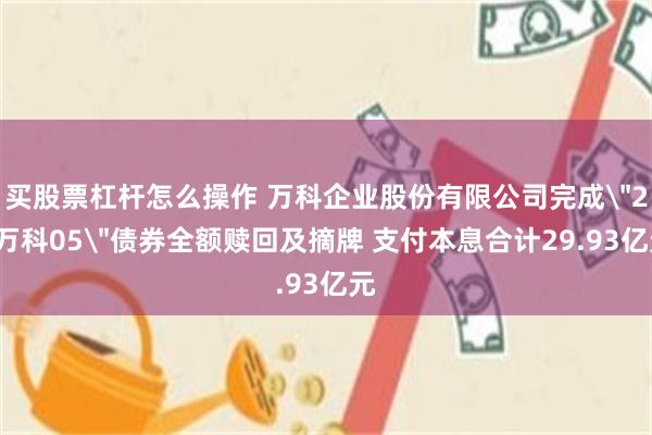 买股票杠杆怎么操作 万科企业股份有限公司完成