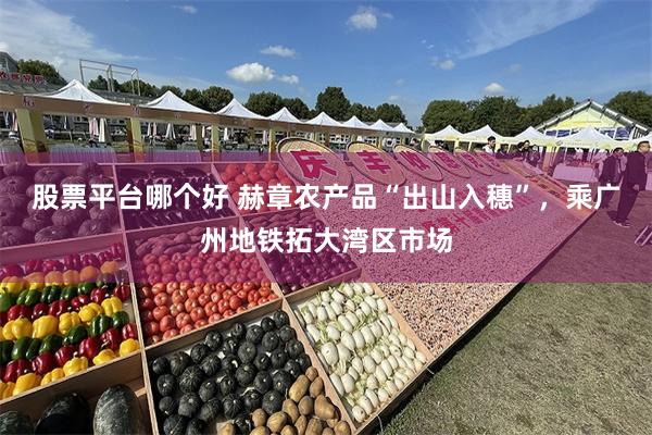 股票平台哪个好 赫章农产品“出山入穗”,乘广州地铁拓大湾区市场