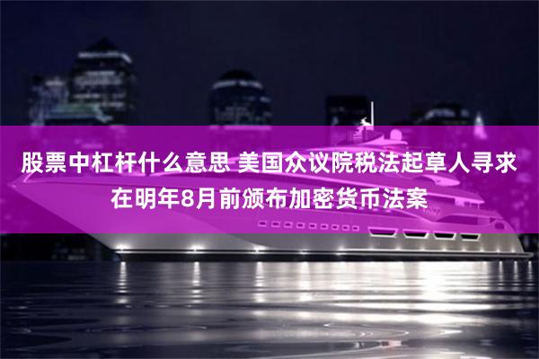 股票中杠杆什么意思 美国众议院税法起草人寻求在明年8月前颁布加密货币法案