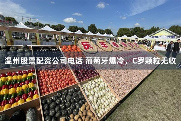 温州股票配资公司电话 葡萄牙爆冷，C罗颗粒无收