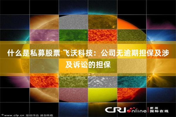 什么是私募股票 飞沃科技：公司无逾期担保及涉及诉讼的担保