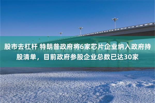 股市去杠杆 特朗普政府将6家芯片企业纳入政府持股清单，目前政府参股企业总数已达30家