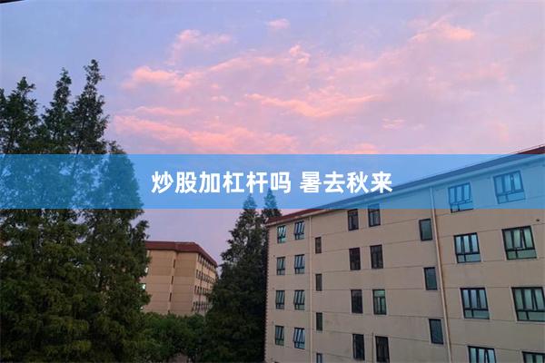 炒股加杠杆吗 暑去秋来