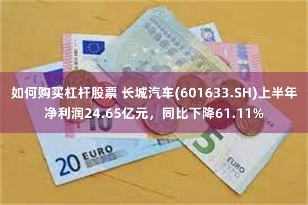 如何购买杠杆股票 长城汽车(601633.SH)上半年净利润24.65亿元，同比下降61.11%