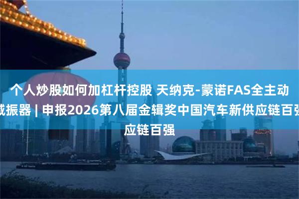 个人炒股如何加杠杆控股 天纳克-蒙诺FAS全主动减振器 | 申报2026第八届金辑奖中国汽车新供应链百强